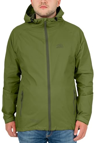 Highlander Waterproof Packaway Jacket – Regenmantel für Männer, Frauen und Kinder – Leichter und atmungsaktiver Regenmantel, der in Seiner eigenen praktischen Tasche verstaut Werden kann