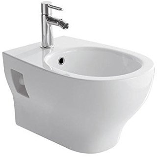 Sanitari bagno bidet sospeso, Grace Globo, ceramica bianca