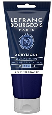 Lefranc Bourgeois Acrylique Fine Tube 80ml Bleu Phtalocyanine