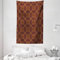 ABAKUHAUS Mandala Wandteppich und Tagesdecke, Inspiration aus Weiches Mikrofaser Stoff Waschbar ohne Verblassen Digitaldruck, 140 x 230 cm, Rot Erdgelb