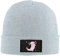merahans Fashion Beanie Slouchy für Männer Frauen Cartoon Pink Axolotl Knit Skull Cap Winter Warme Mütze, Grau, Einheitsgröße