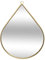 Atmosphera - Spiegel Tropfen - goldenes Metall 28 × 39 cm - Gold