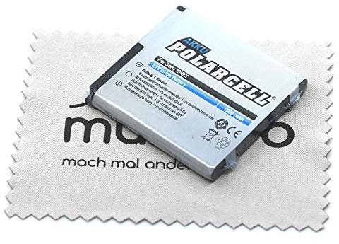 Ersatz Akku passend für Sony Ericsson C510i C902i C905i F100i K770i K850i S500i T650i W580i W760i W980i W995i X10mini pro (Ersetzt Originalakku BST-38) Polarcell mit mungoo Displayputztuch