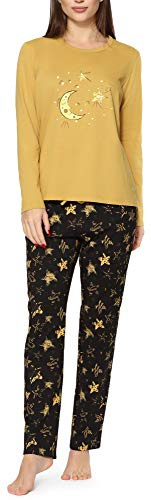Merry Style Damen Lang Zweiteiliger Schlafanzug aus Baumwolle Pyjama Set Winter MS10-169