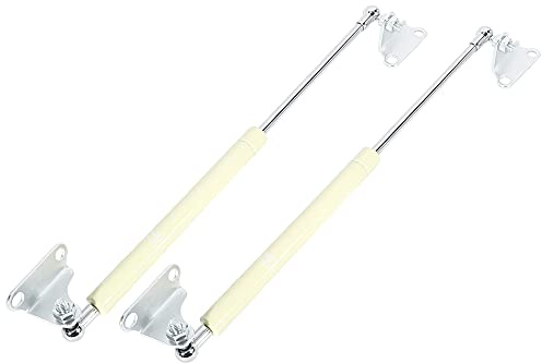 X AUTOHAUX Gasdruckfedern 400N 15 Zoll 2 Stück Für RV | Farbe Gelb, Material Metall, Gewindegröße M8x1,25, Gesamtlänge 39.5cm, Stützgewicht 74-110 Pfund, Für Auto und Boot