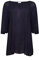 KAFFE CURVE Tunika KCami Damen Tunika 3/4 Arm Casual Rundhals Shirt Große Großen 48, Midnight Marine