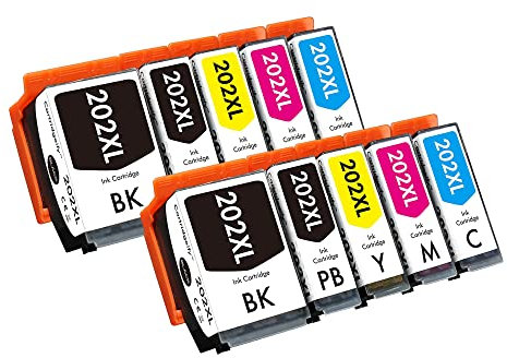 Cartridgeify 202 XL Druckerpatronen Kompatibel mit Epson 202 202XL Patronen Multipack, für Expression Premium XP-6000 XP-6005 XP-6100 XP-6105 XP6000 XP6005 XP6100 XP6105 (10er-Pack)