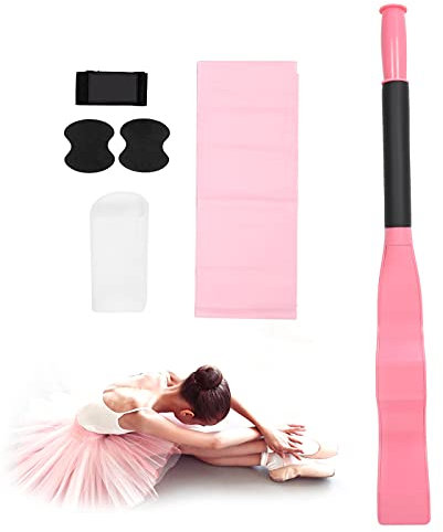 ZJchao Ballett-Fuß-Stretcher-Set mit Tasche, Fußgewölbe-Vergrößerer Spann-Stretcher-Gummiband für Yoga-Turner Ballett Latin Bauchtänzer Pink