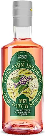 Elderflower & Elderberry Liqueur - 50cl. Made by Ellers Farm Distillery. Making incredible spirits in the most sustainable way - NEW PACKAGING