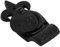 VIBE Fleur De LYS Front Door Cylinder Pull with Curved Finger Grip and Latch Pull for Cylinder Locks in Black