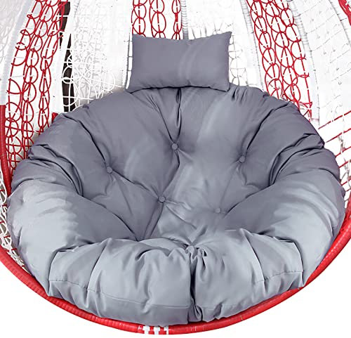 OLAMASA Kissen für Hängesessel Hängestuhl Runde Sitzkissen Abnehmbar und Waschbar mit Reißverschluss Dekokissen für Hängeschaukel Hängesitz Indoor und Outdoor (L 125cm/49.21in)