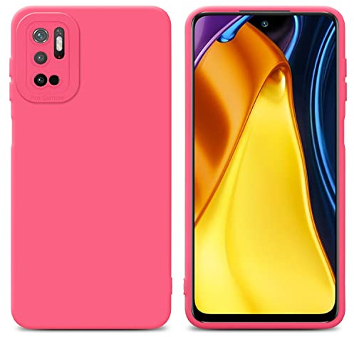 Cadorabo Hülle kompatibel mit Xiaomi RedMi Note 10 5G Poco M3 PRO 5G Schutzhülle TPU Silikon Case Liquid Design mit Kameraschutz Slim Case Hülle für Xiaomi RedMi Note 10 5G Poco M3 PRO 5G in Rot