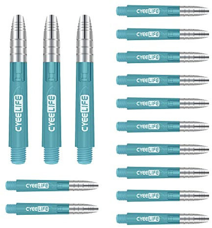 CyeeLife Dart Schäfte 15 Stück 35mm Blau 2BA Dartpfeile shafts
