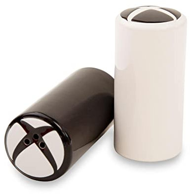 Ukonic FOOD_SHAKER Set of 2, Xbox Logo Ceramic Salt and Pepper Shakers