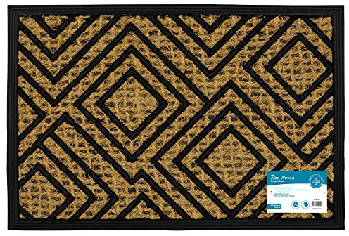 JVL Alba Woven Tuffscrape Doormat, 40x60cm, Diamond