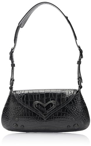 Pinko Damen 520 Shoulder Classic Leder St. Coco glänzend Tasche, Z99b_Black Limousine Block Color