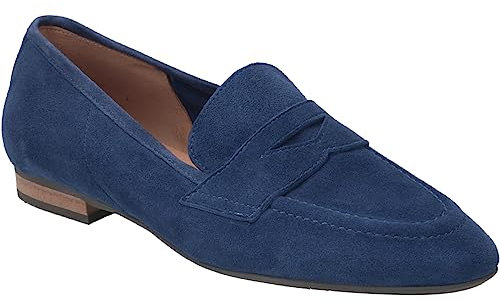 Donna Carolina Slipper & Mokassin 49.135.180, Rauleder, Blau, Damen EU 39
