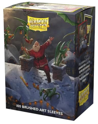 Arcane Tinmen ApS ART12101 Sleeves Limited Edition Dragon Shield: Brushed Art Christmas 2023 (100)