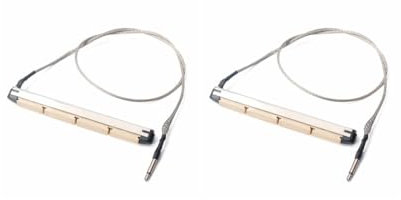 2 Set Untersattel Transducer Tonabnehmer Piezo für 4 Saiten Akustik Bass Gitarre Teile