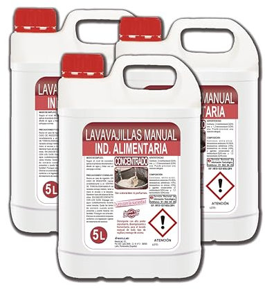 Detergente Lavavajillas Manual Profesional/Industria Alimentaria/Sin Colorantes/Sin Perfumes
