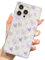 KERZZIL Elegent Girly Pearl Texture Compatible with iPhone 13 Pro Max Square Edge Case, Cute Love Hearts Pattern Slim Soft TPU Protective Bumper Cases Cover(Purple,13 Pro Max)