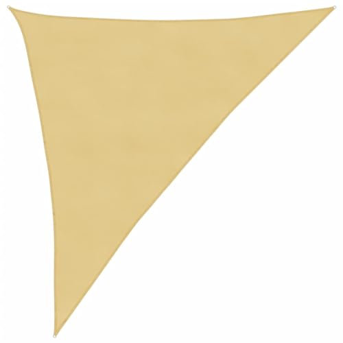 vidaXL Vela Parasole Sabbia 3x4x5 m 100% Poliestere Oxford