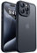CANSHN Matte Compatible with iPhone 15 Pro Max Case, Upgraded [Full Camera Protection] [Translucent Matte] Shockproof Protective Phone Case 6.7 - Black
