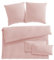 Pure Label Musselin Bettwäsche 200x200 5-teilig bestehend aus einem Bettbezug 200x200 cm, Kissenbezug 80x80 2er Set, 40x80 Kissenbezug 2er Set aus Baumwolle - Kuschelige Bettwäsche in rosa