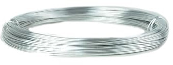 Aluminium-Draht, Ø 1 mm, 10 m oder 60 m Länge, verschiedenen Farben (Silber, 60m)