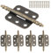 4pcs Bisagras Puertas Madera, Bisagras, Bisagras Antiguas, Bisagras de Metal de Hierro, Bisagras Puertas, Bisagra Gabinete, Adecuado para Muebles, Hardware, Armario, Puerta, Cajón, Caja de Madera