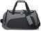 Sporttasche mit Schuhfach und Nassfach - Reisetasche - Sporttasche Herren und Damen - Schwimmtasche - Gym Bag - Tasche für Sport, Gym & Fitness, Weekender, Reisen - Grau