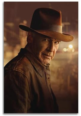 nshdahns Poster Indiana Jones und das Zifferblatt des Schicksals, Vintage-Kunst, Raumdekoration, ästhetisches Schlafzimmer-Poster für Schlafzimmer, 30 x 45 cm, ungerahmter Stil