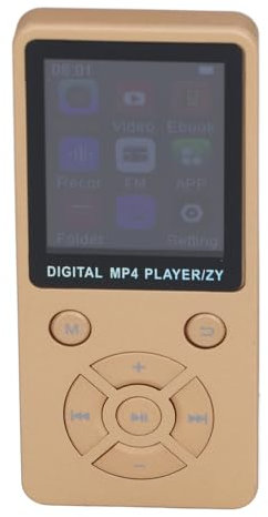 Reproductor MP3 MP4 de 64 GB con Bluetooth, Pantalla 5.0 de 1,8 Pulgadas Reproductor de Música HiFi Portátil con Altavoz, Video FM E Book Soporte para Auriculares hasta 128 GB