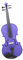 Violine Lila 4/4 Violine Anfänger Akustik Violine Geige Set Mit Fall Bogen Zubehör(Violin)