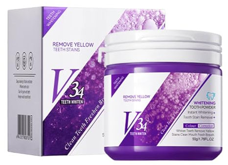 5pcs Bright Teeth Powder, Neuestes Stärkendes Zahnpasta-Pulver, Zähne Whiten Stain Remover Zahnpasta Pulver, Shine Zahnpulver für Erwachsene, 5x50g