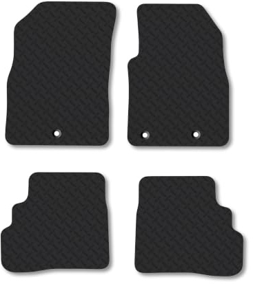 Vauxhall Viva (2015-2019) 5mm Rubber Car Mats | Heavy Duty Rubber Tailored Fit Floor Mats Full Coverage Durable Waterproof Accessories Easy Clean Anti Slip Made in the UK