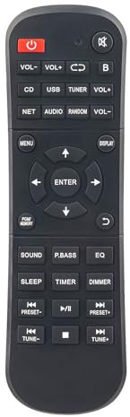 AULCMEET Fernbedienung,RC-949S RC-958S Neu Ersetzen Sie Fernbedienung passend für fit for Pioneer CD Receiver System X-HM36D B SD2 XCM66D XHM36D X-CM66 D-W X-CM66D X-HM36 X-HM36D
