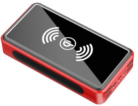 Solar-Energiebank – 30.000 mAh Außenladegerät mit LED-Taschenlampe, Handy-Powerbank für Camping, Picknick, Reisen | Wasserdichtes Solar-Akku-Pack