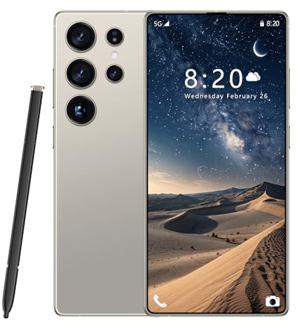 Smartphone S25 Ultra 5G, 16 GB di RAM, 1 TB di spazio di archiviazione, 7,3 HD 1440x3040 | Doppia fotocamera da 108 MP e 72 MP | Snapdragon 8 Gen 3 (10 core), batteria da 8000 mAh,Grey-1TB