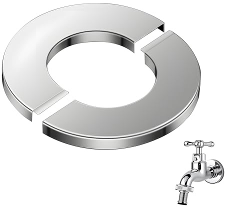 Rosaces Ouvrantes Chromées 26mm Acier Inoxydable pour Robinetterie | Finition brillante élégante, ouverture facile, diamètre standard, résistance corrosion Practical, cuisine salle bain