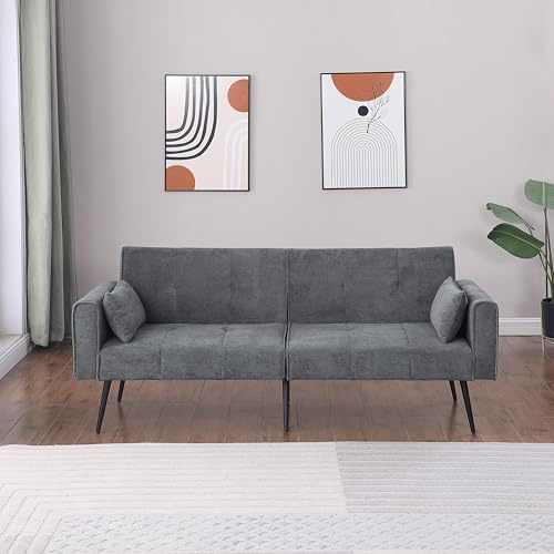 VSOGA Convertible Sofa Bed,Folding Couch Bed Foldable Futon Sleeper, Sofa Bed with Adjustable Backrest for Living Room/Apartment/Bedroom/Office/small Space