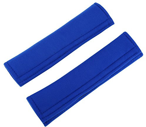 2pcs / Set Auto Gurt Auflage Abdeckung weiches Auto Sicherheitsgurt Bügel Schulter Auflage Universalauto Gurt Schutz Auflagen bequeme Kissen Abdeckung für Auto Gurt Rucksack Schulter Beutel(Blau)