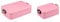 Mepal | Take a Break Duo Pack | Brotdose To Go | Lunchboxen für 2 bis 4 Sandwiches oder 4 bis 8 Brotscheiben | ideal für Meal Prep | Essenbox mit Unterteilung | Nordic pink