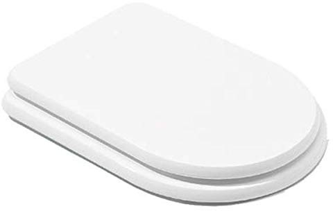 SAVINIDUE Copriwater Sedile ASSE WC Laccato Bianco CLODIA