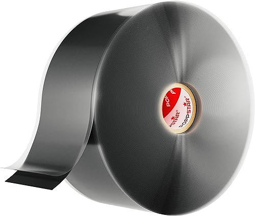 POPPSTAR selbstverschweißendes Silikonband, 11m x 50mm, Isolierband und Dichtungsband (Wasser, Luft), schwarz, 1 Rolle