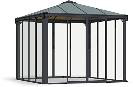 Ledro 3000 Closed Garden Gazebo, grau