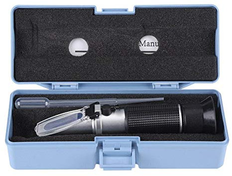 NIMOA Brix Refraktometer - Professionelle 0~32% Accurate Brix Refraktometer Bier Fruchtsaft Zucker Tester Messgerät