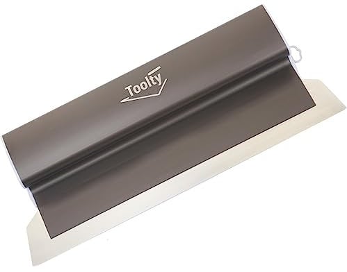Toolty Aluminium Body Plastering Skimming Finishing Rule Spatula Trowel Speed Skim with Interchangeable Stainless Steel Blade (600mm) TLTY-4816