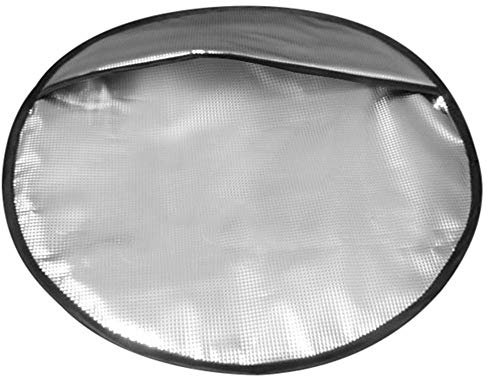 Pare-Soleil Volant Voiture, Couverture Protection Solaire de Volant Protection Thermique de Couverture de Volant Voiture pour SUV Camion Fourgon (Diamètre 44cm)