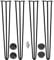 Möbelfüße, 4er Set, Hairpin Legs Austauschbare Tisch &Schrank Beine Haarnadelbeine Tischgestell, mit Bodenschoner und Schrauben Verfügbar in Höhe von 10cm-71cm